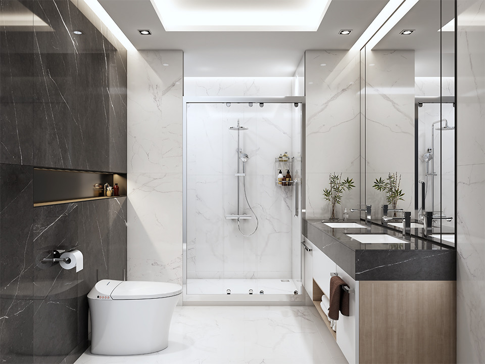 กรณี บริษัท ล่าสุดเกี่ยวกับ 8m² การปรับปรุงห้องน้ำ