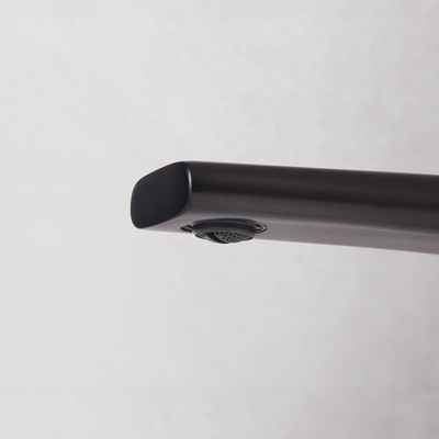 210mm Width Basin Mixer Faucet Hot Cold Water Black Brass Faucet Restroom