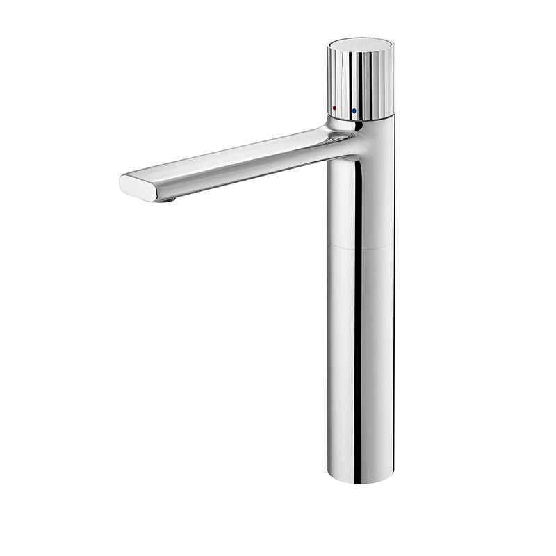 Hotel Modern Mixer Tap Polished Single Handle With Long Neck